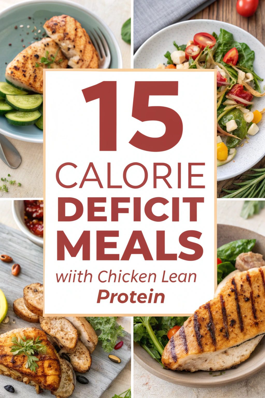 Calorie Deficit Meals With Chicken Lean Protein