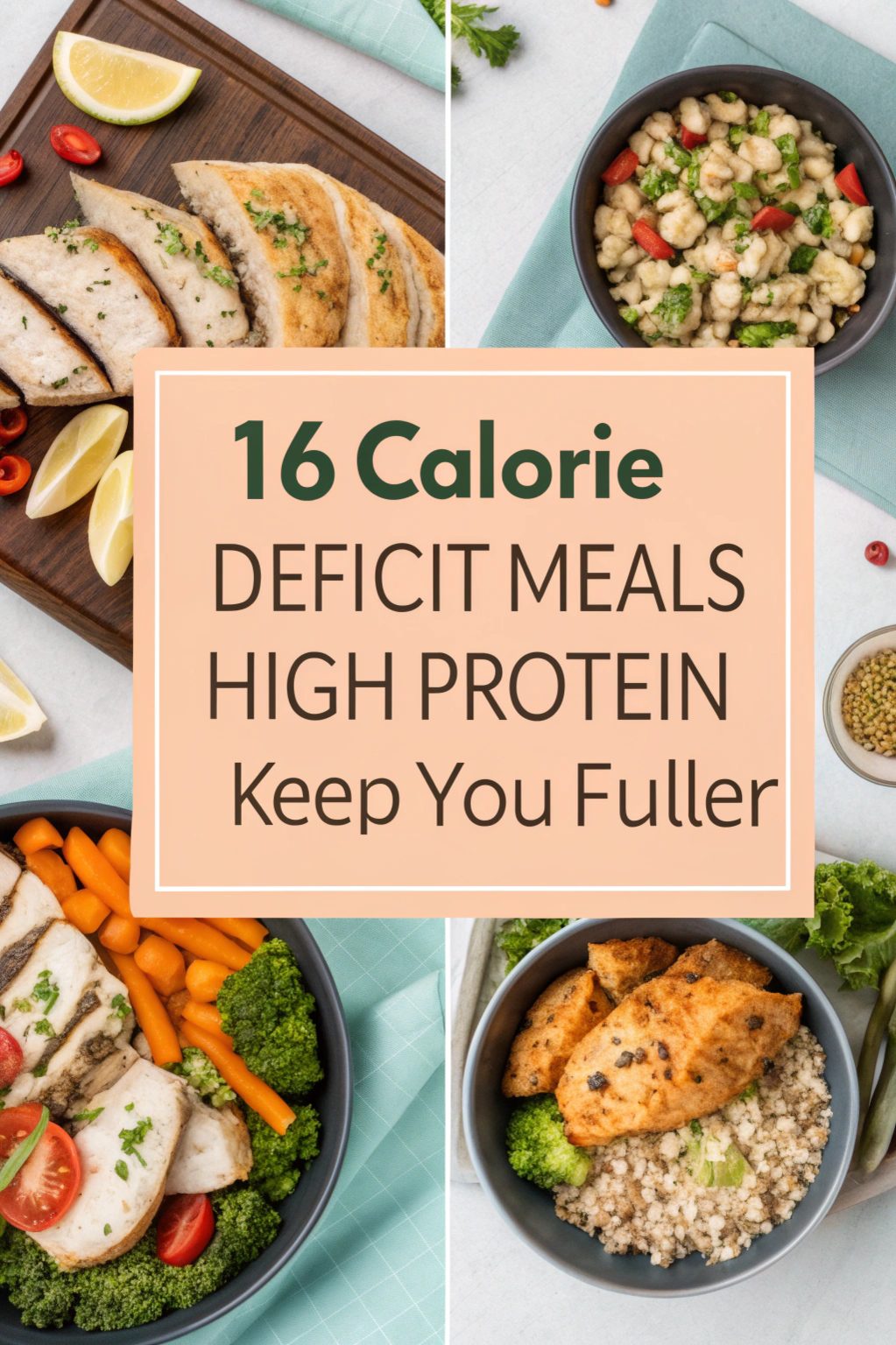 Calorie Deficit Meals High Protein Keep You Fuller