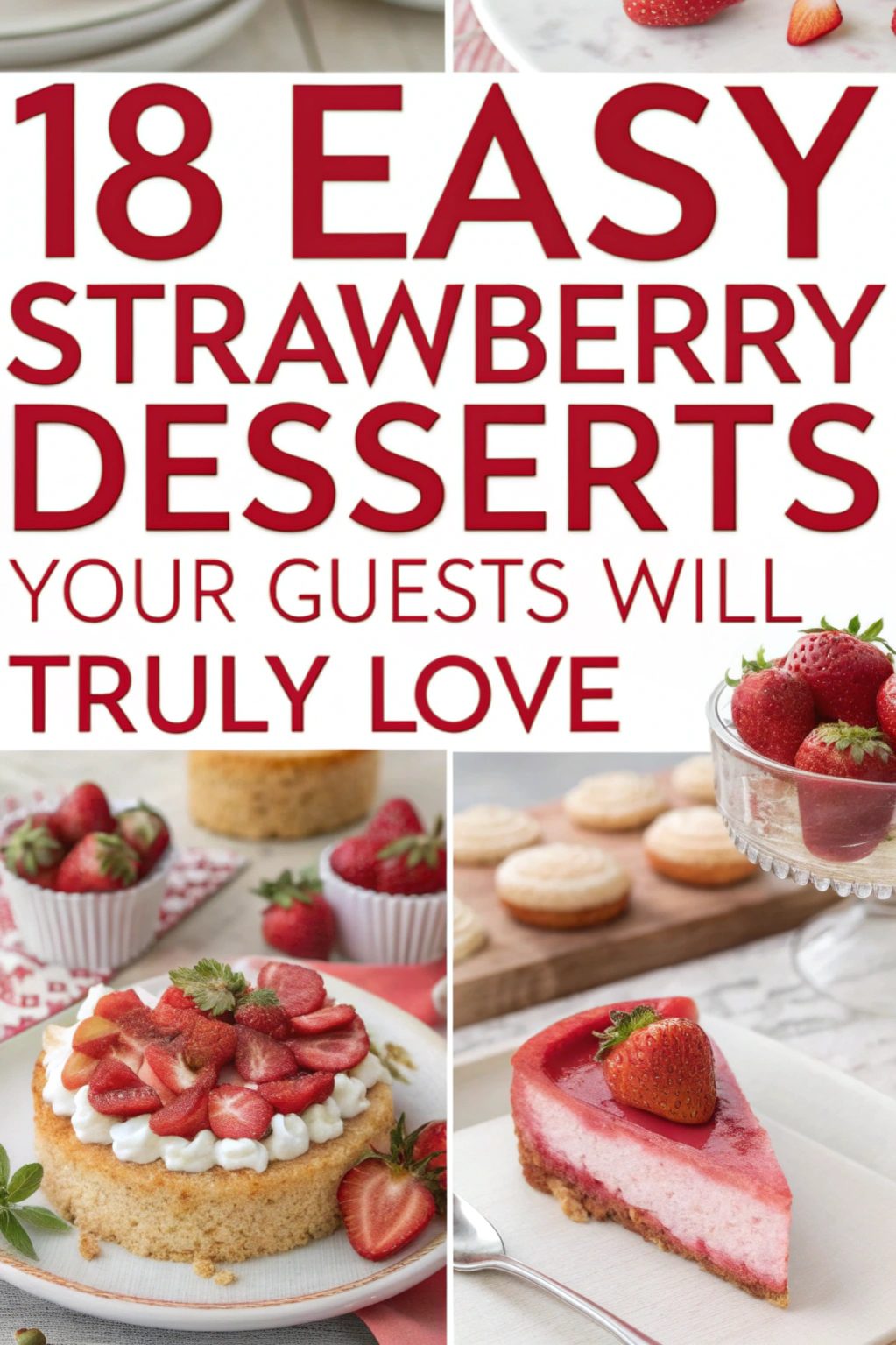 Easy Strawberry Desserts Your Guests Will Truly Love