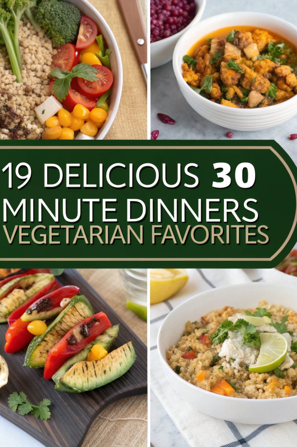 Delicious 30 Minute Dinners Vegetarian Favorites