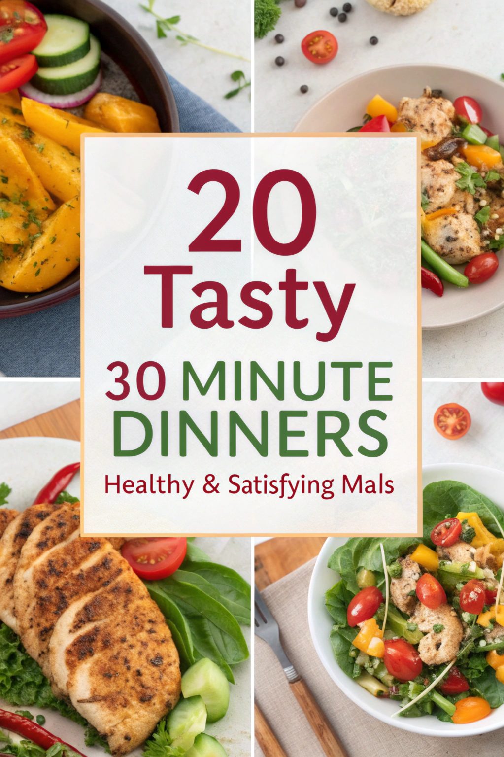 Tasty 30 Minute Dinners Healthy & Satisfying Meals