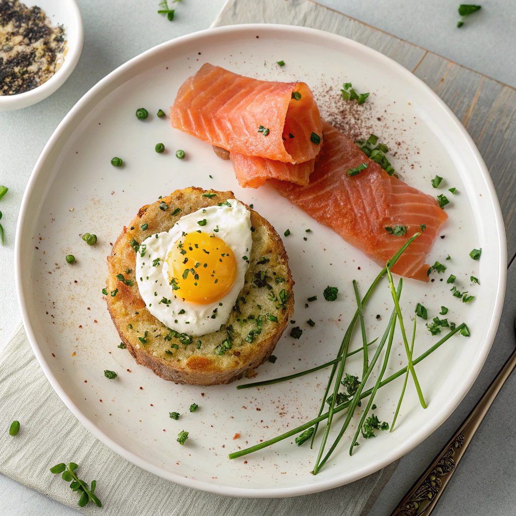 Ingredients for Pan Fried Red Potato Cakes With Smoked Salmon