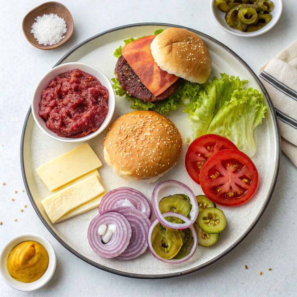 Ingredients for Memorial Day Sliders