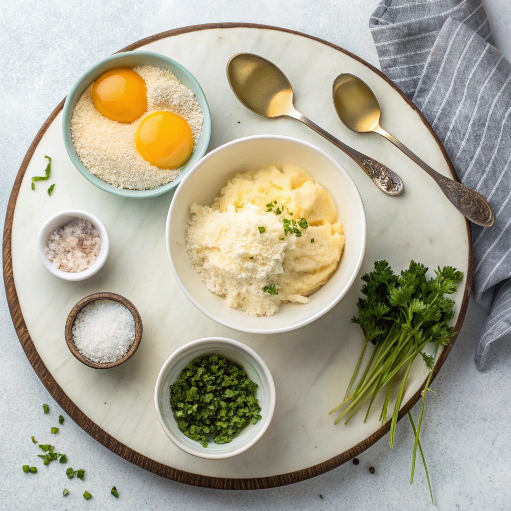 Ingredients for Creative Mashed Potato Cakes