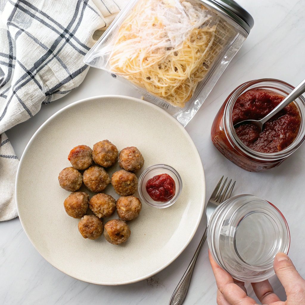 Ingredients for Meatball Appetizers