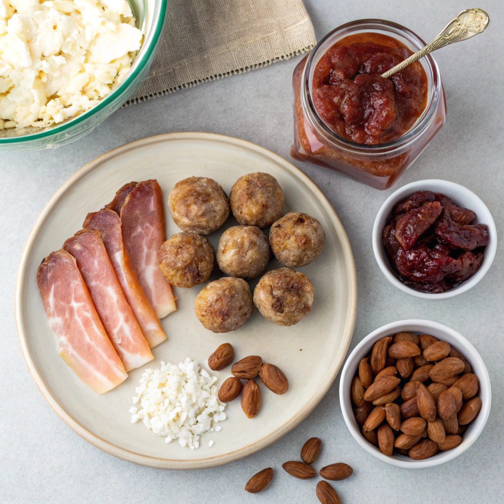 Ingredients for Bacon Wrapped Dates