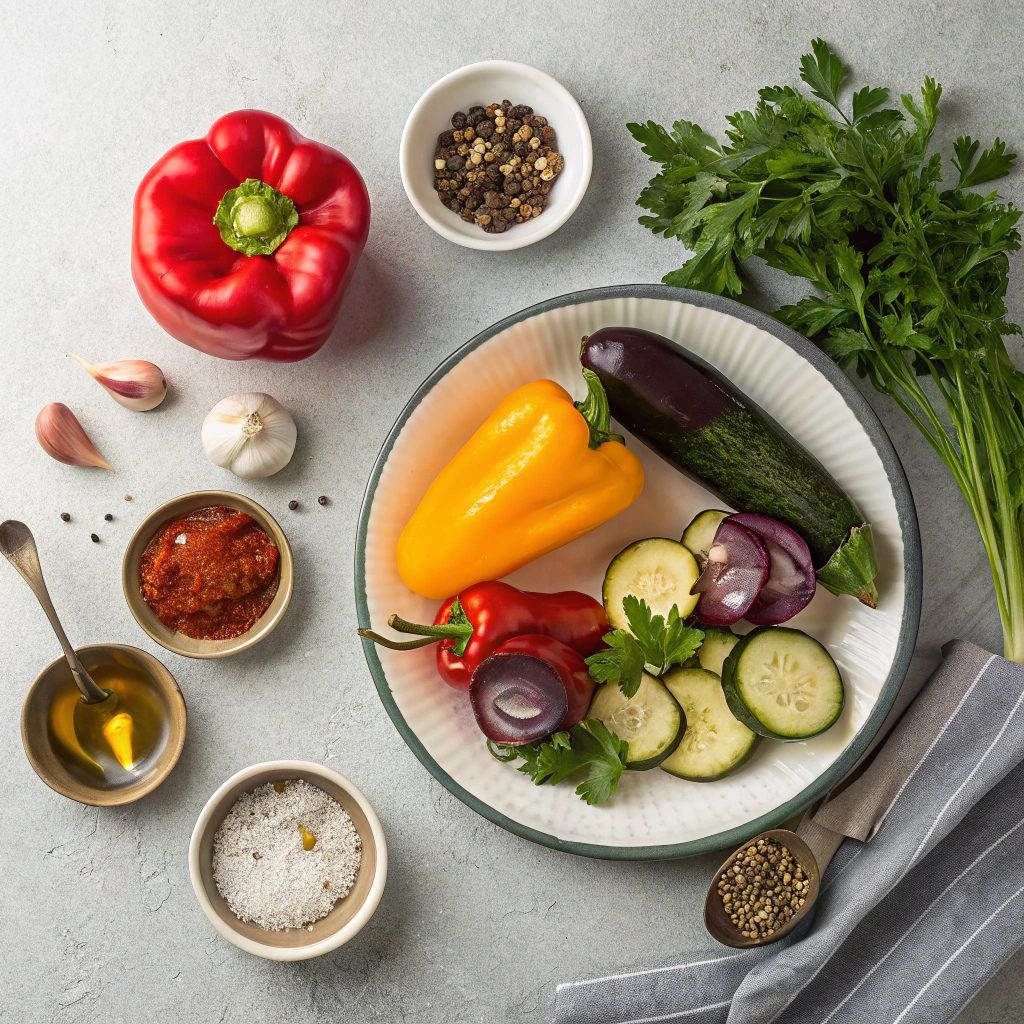 Ingredients for Roasted Vegetable Tapenade