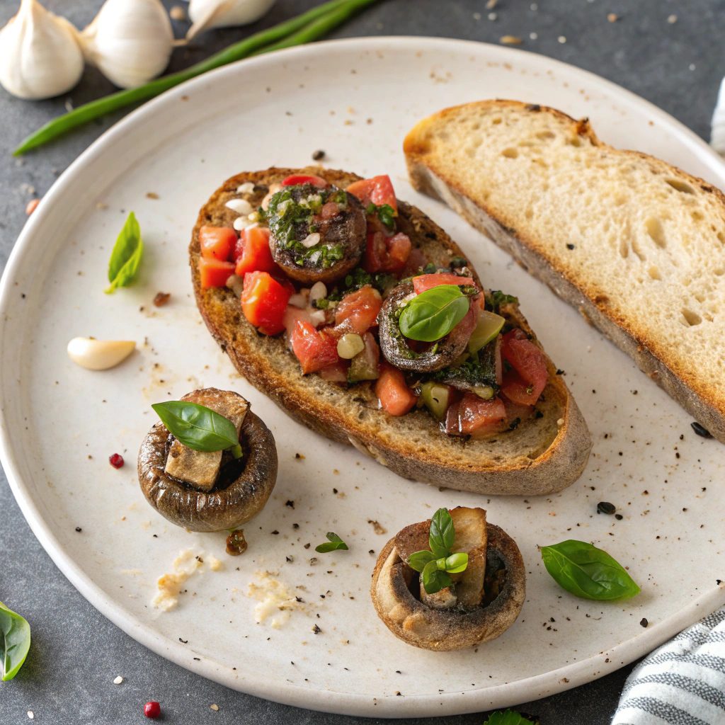 Ingredients for Fresh Tomato Bruschetta