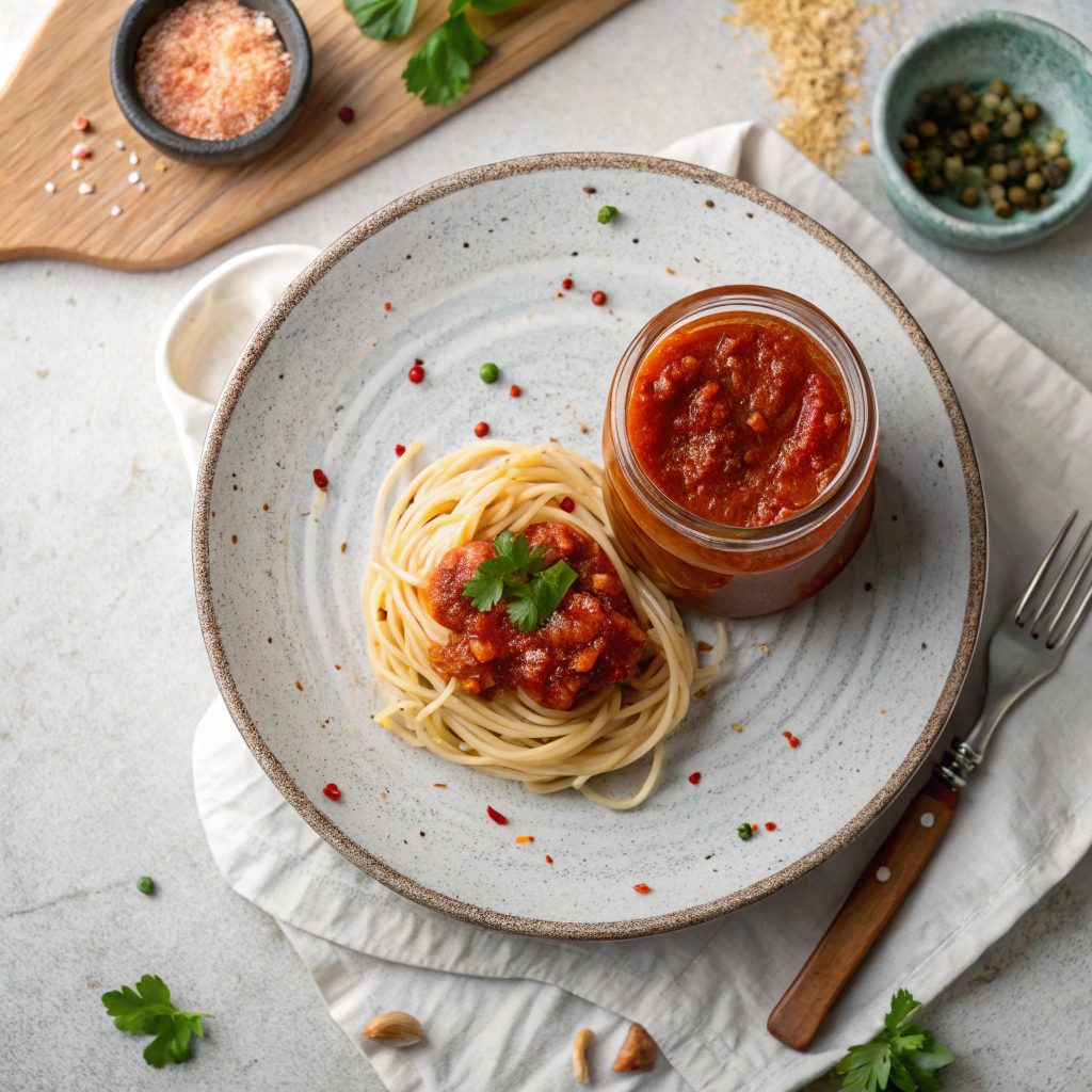 Ingredients For One Pot Pasta With Meat Sauce