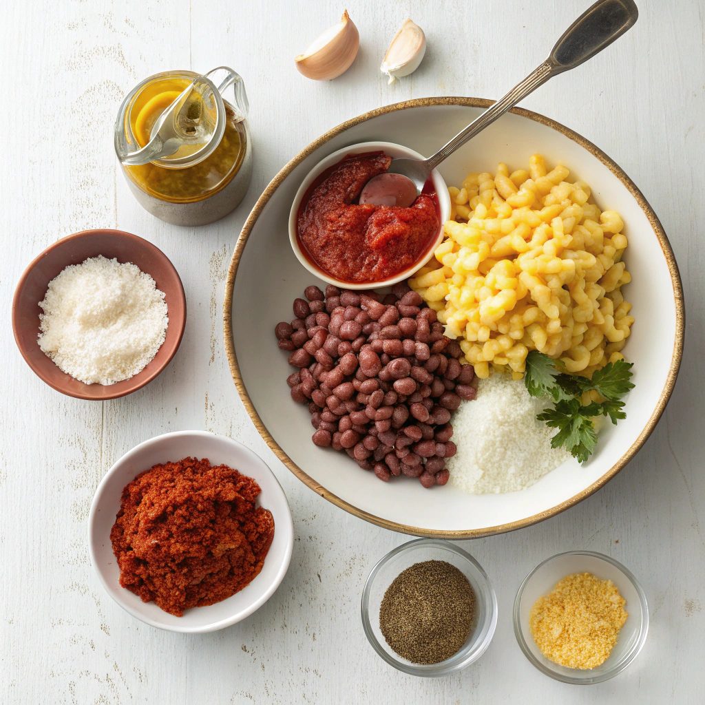 Ingredients For Easy Slow Cooker Chili Mac
