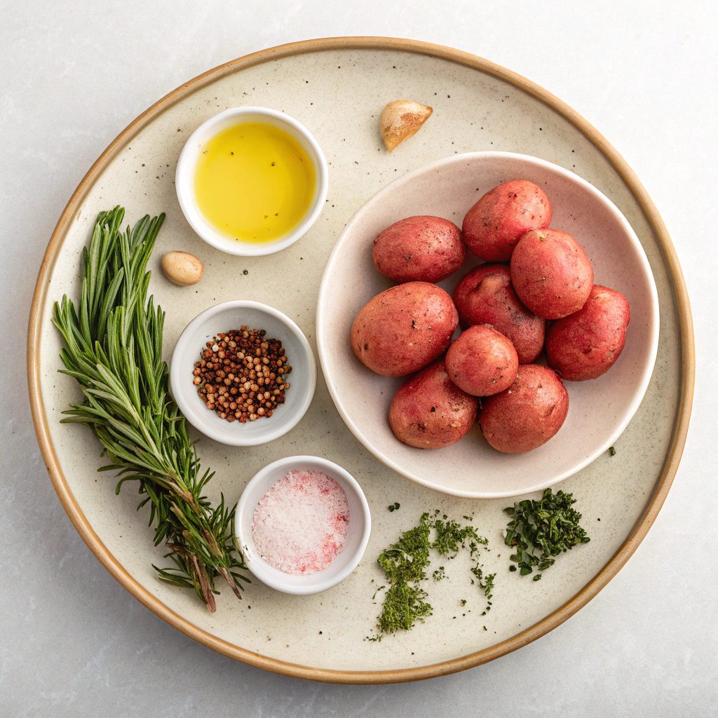 Ingredients for Roasted Red Potato Wedges With Rosemary