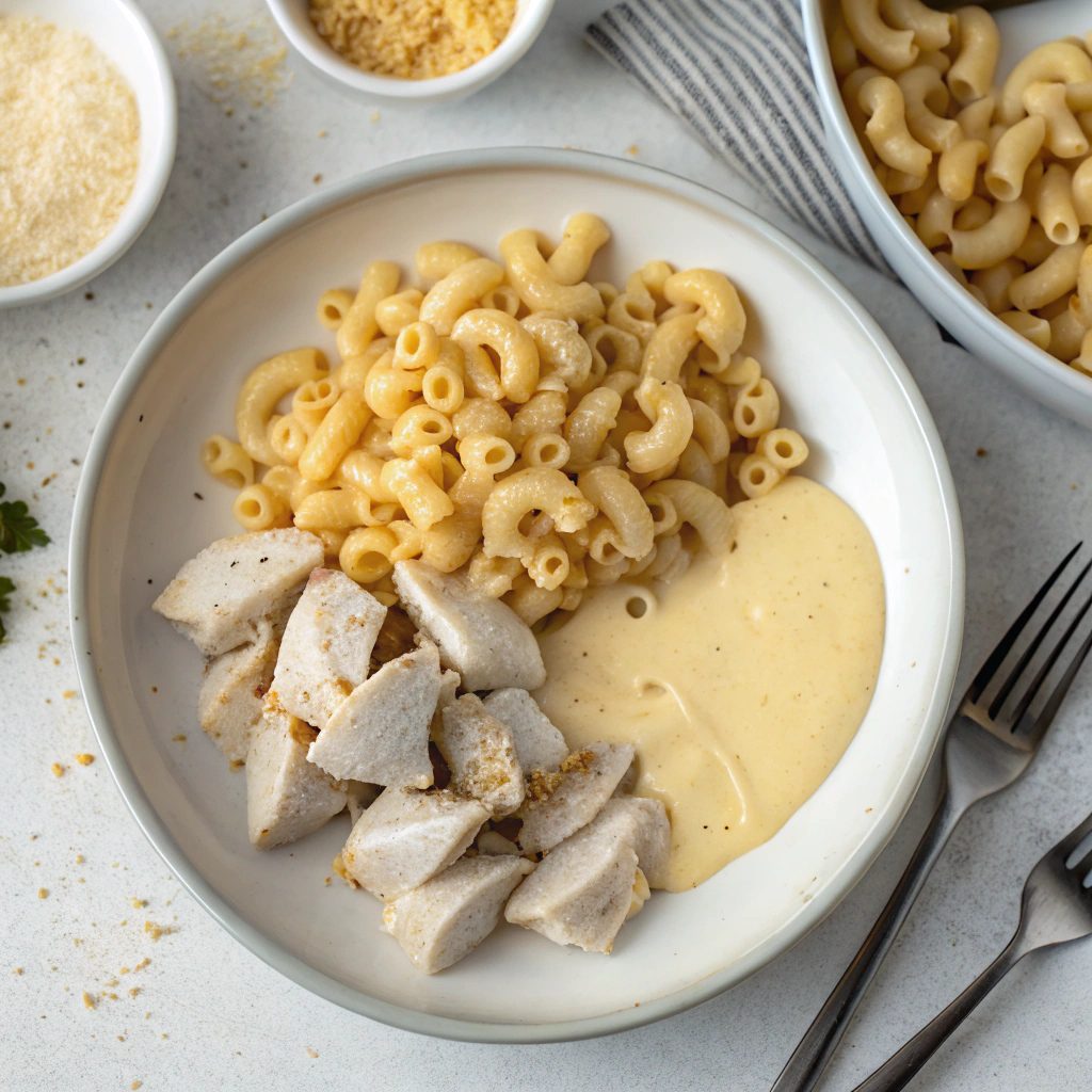 Ingredients for Baked Chicken Mac And Cheese