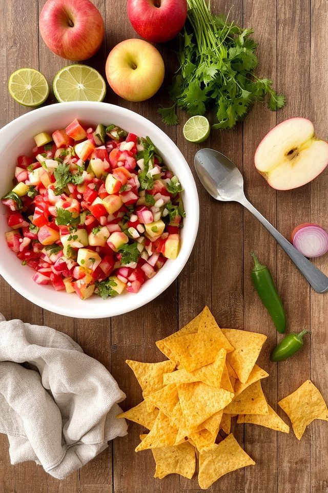 crisp apples zesty salsa