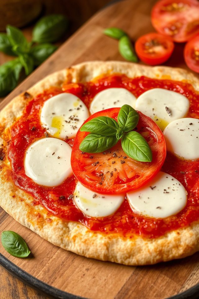 crisp flatbread fresh mozzarella