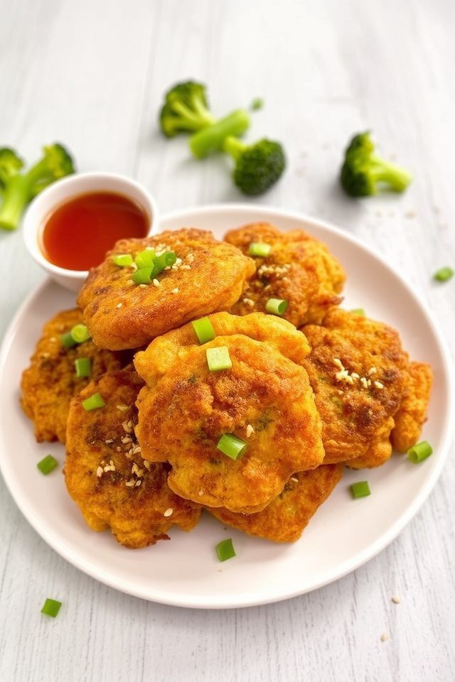 crispy asian pork fritters
