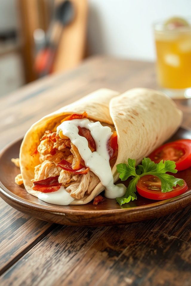 crispy bacon ranch wrap