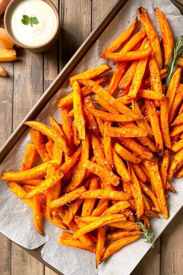 crispy baked sweet fries