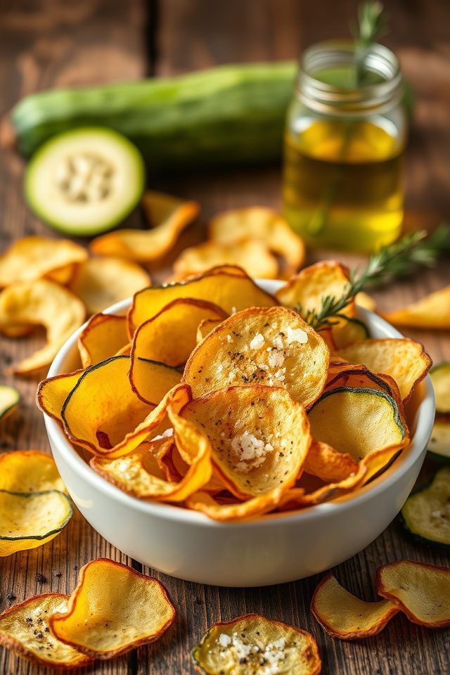 crispy baked zucchini slices