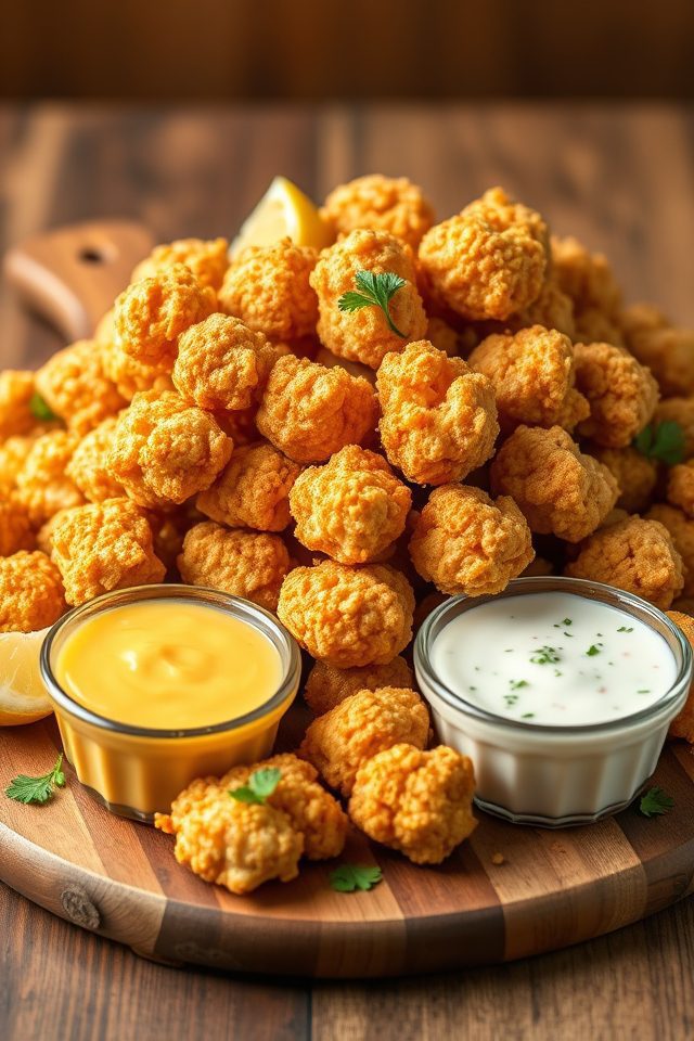 crispy bite sized chicken