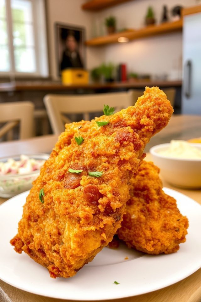 crispy chicken cooked healthily