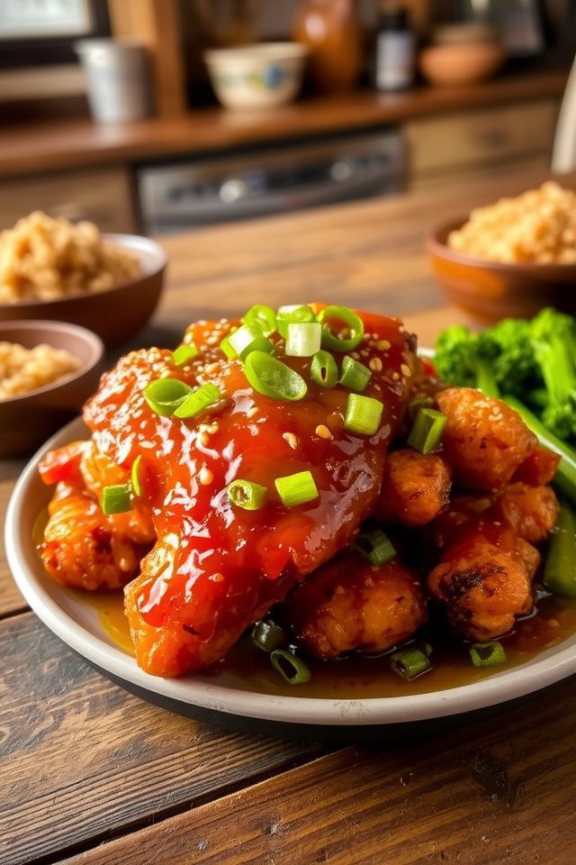 crispy chicken sweet sauce
