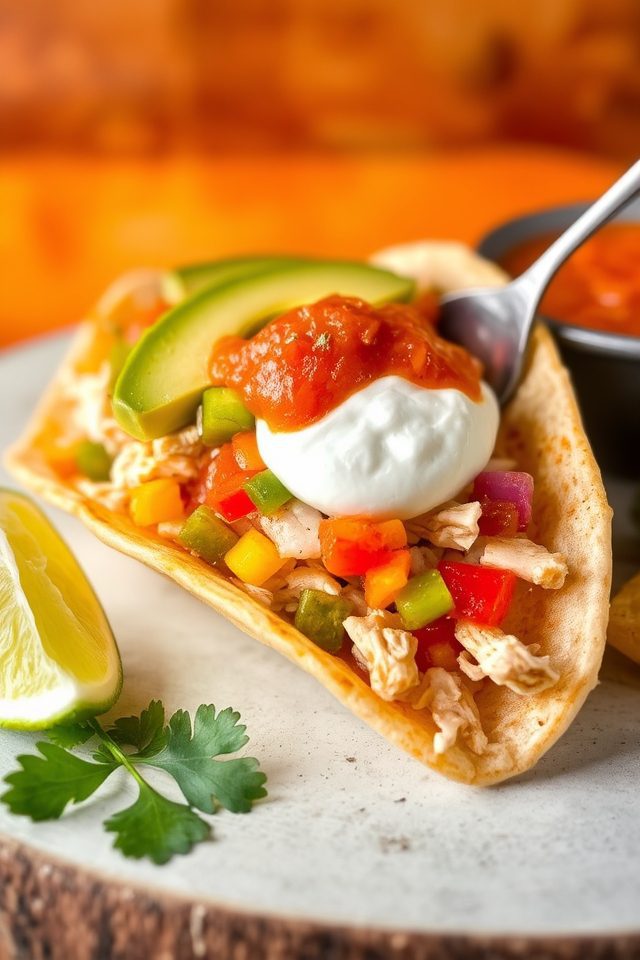 crispy chicken taco shells