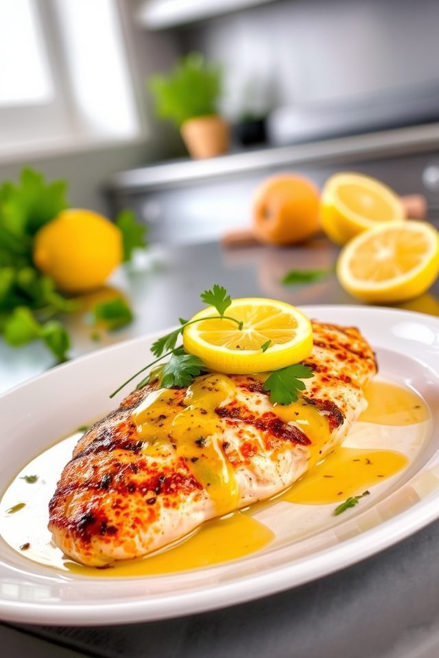 crispy chicken with lemon