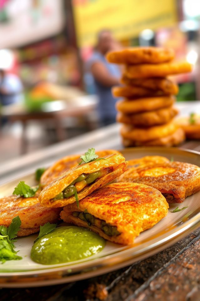 crispy fried indian fritters