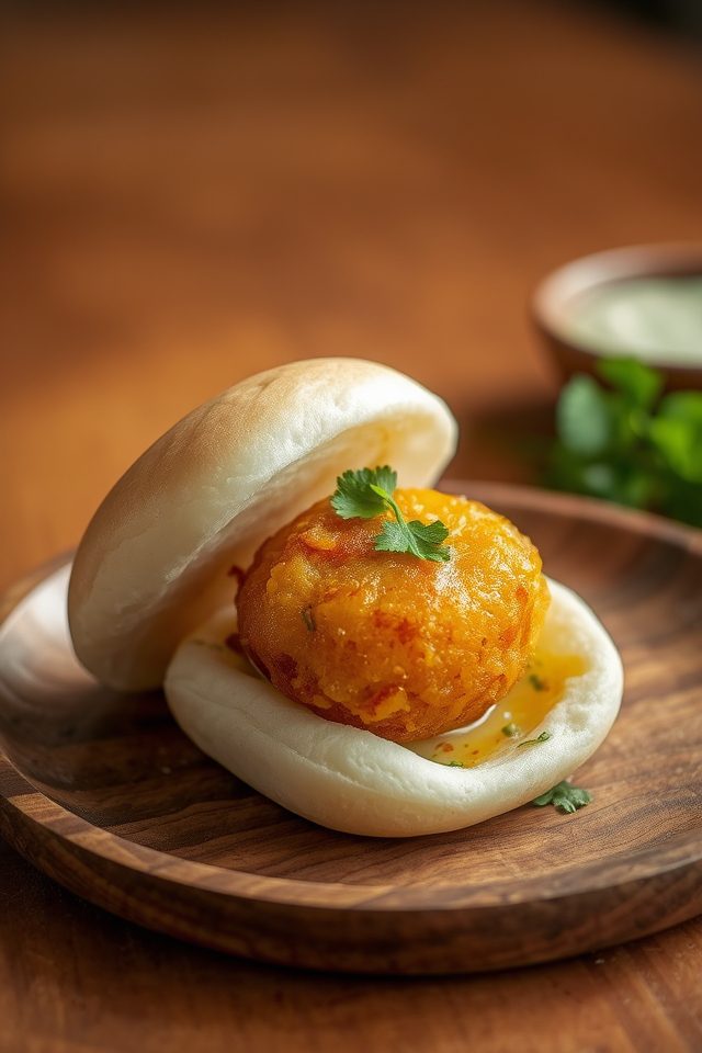 crispy fried potato dumpling