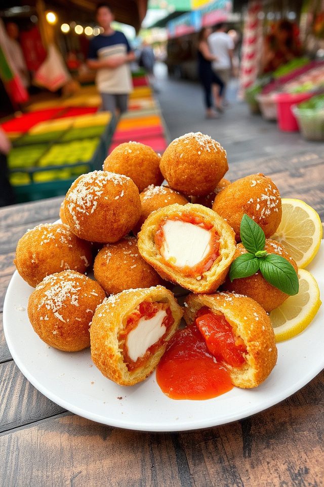 crispy fried risotto balls