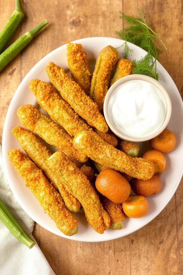 crispy fried southern okra