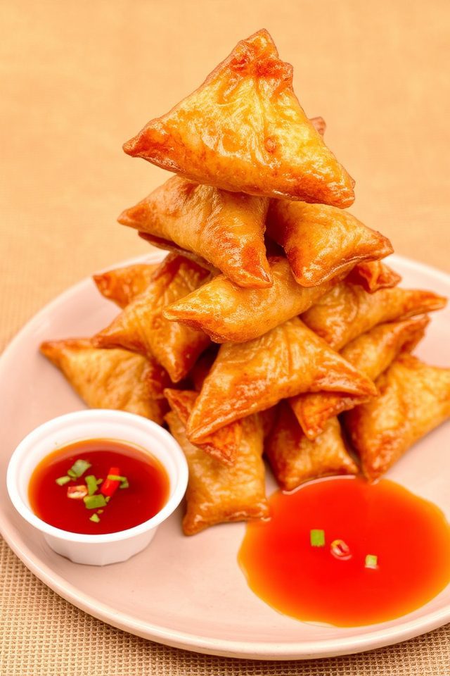 crispy fried thai wontons