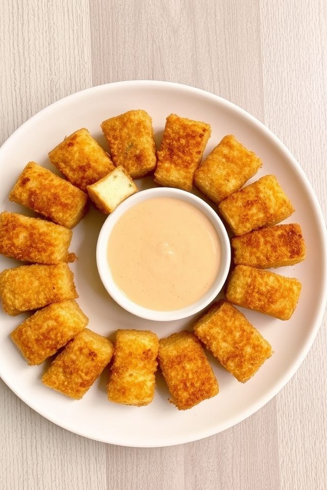 crispy fried tofu bites