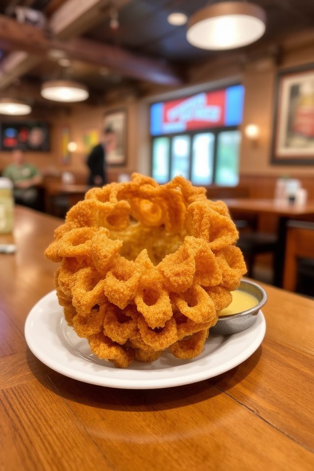 crispy golden brown onion