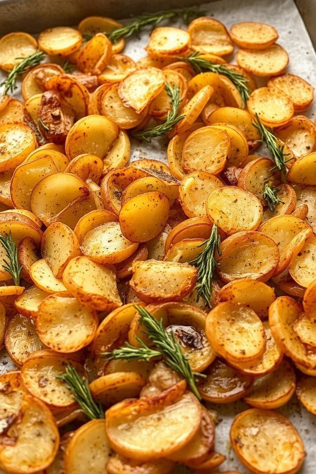 crispy golden brown potatoes