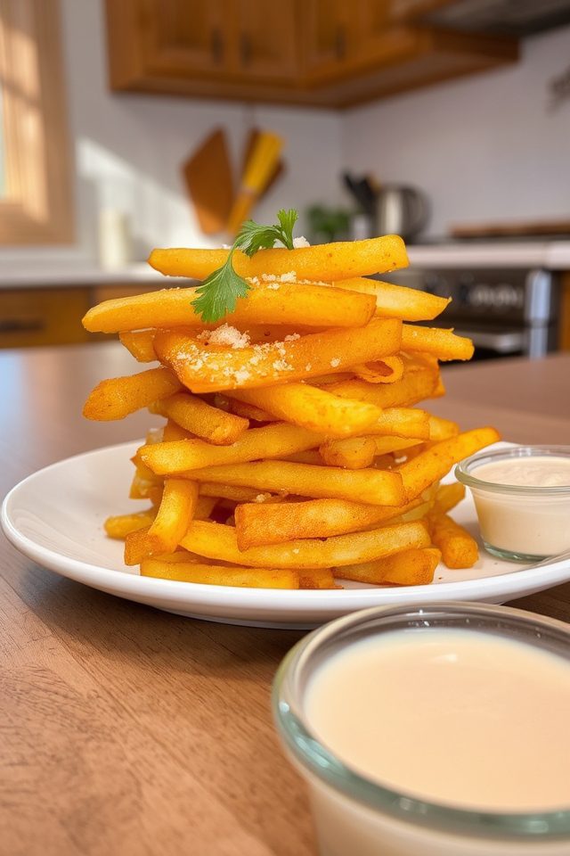 crispy golden potato fries