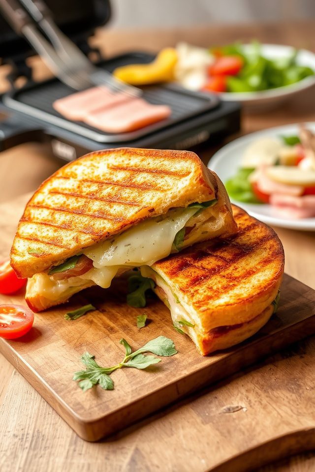 crispy grilled cheese sandwiches