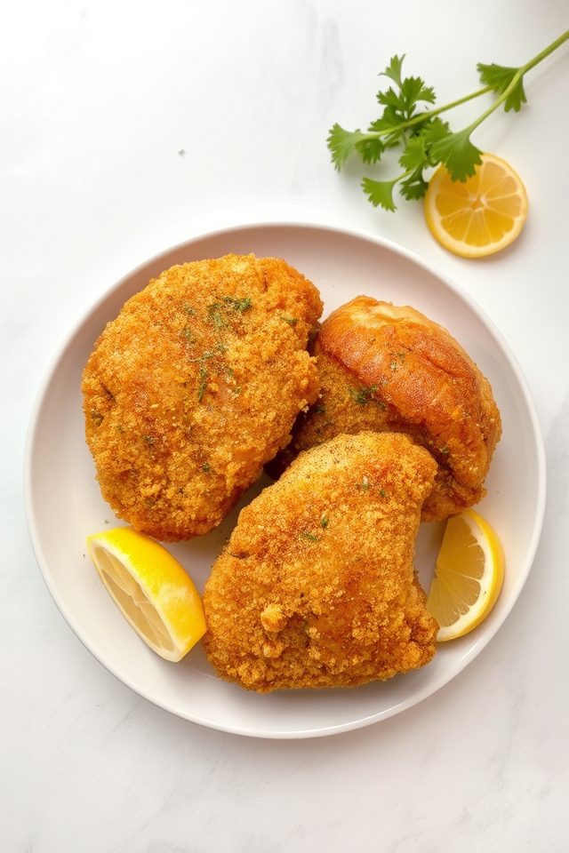 crispy healthier fried chicken
