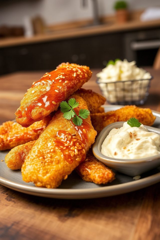 crispy honey fried chicken