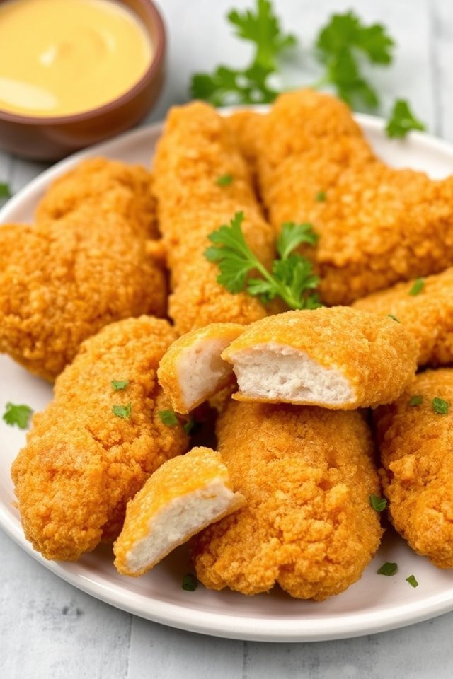 crispy honey mustard chicken