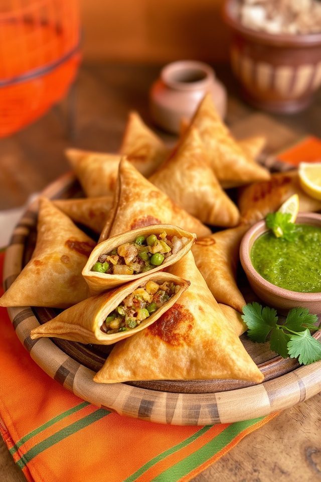 crispy indian street snacks