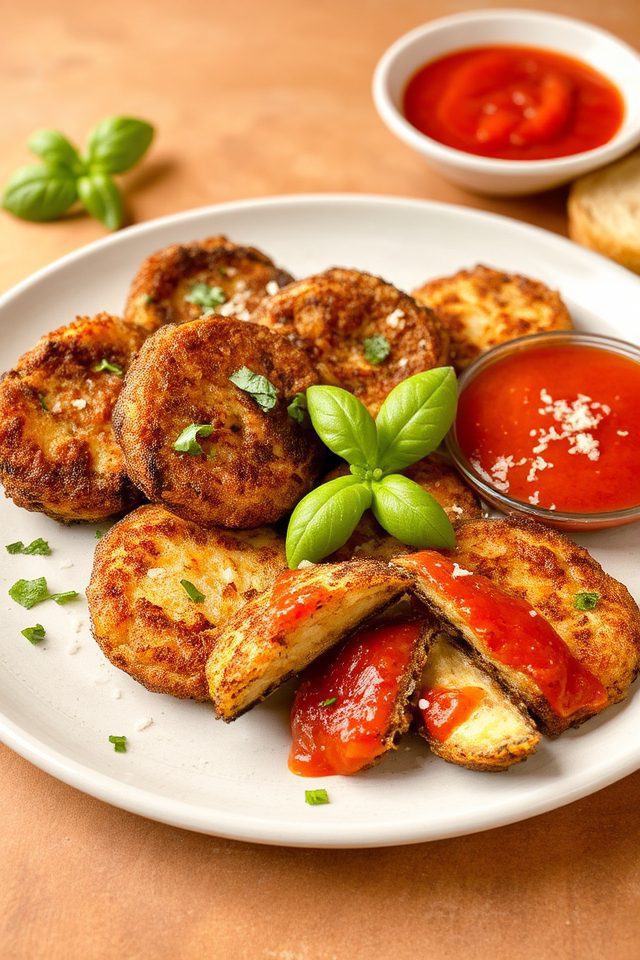 crispy italian eggplant fritters