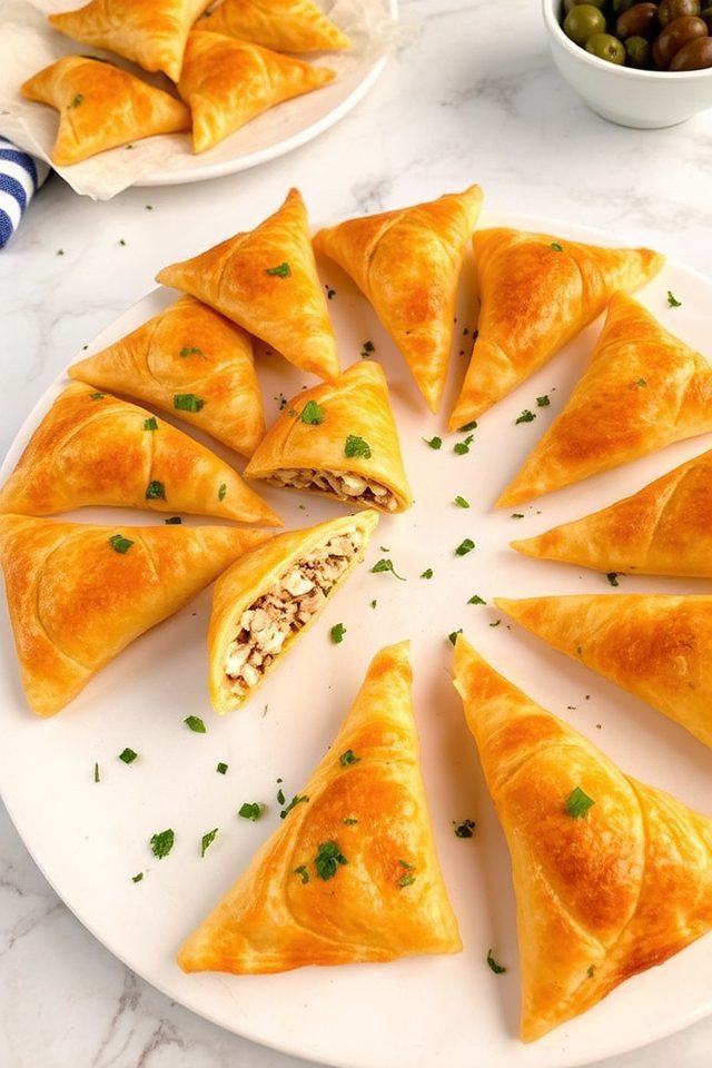 crispy mediterranean phyllo bites