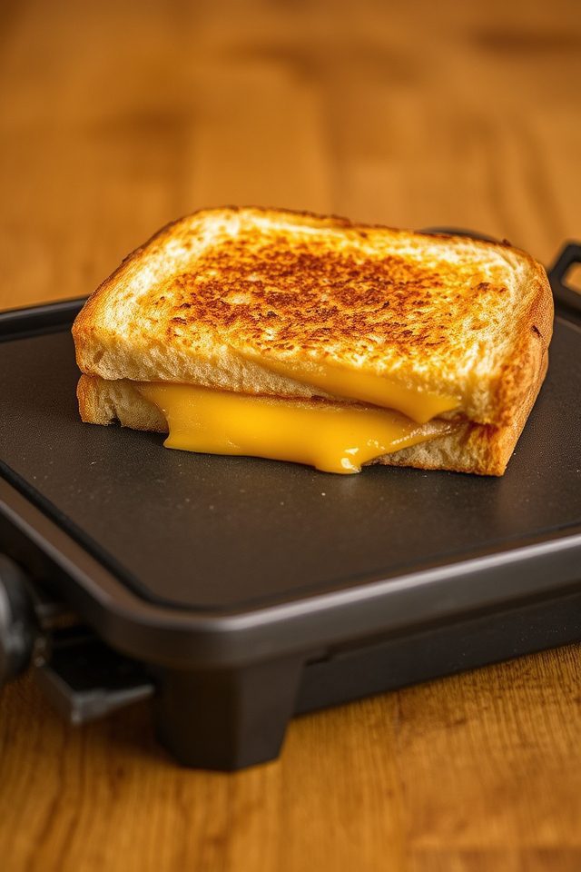 crispy melty cheese sandwiches