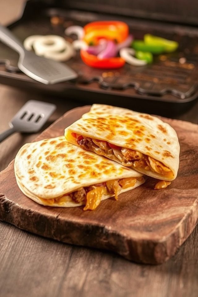 crispy mexican style quesadillas