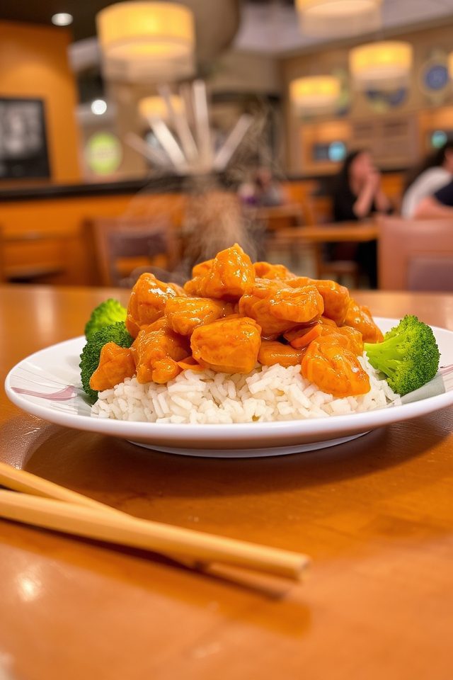 crispy orange chicken dish
