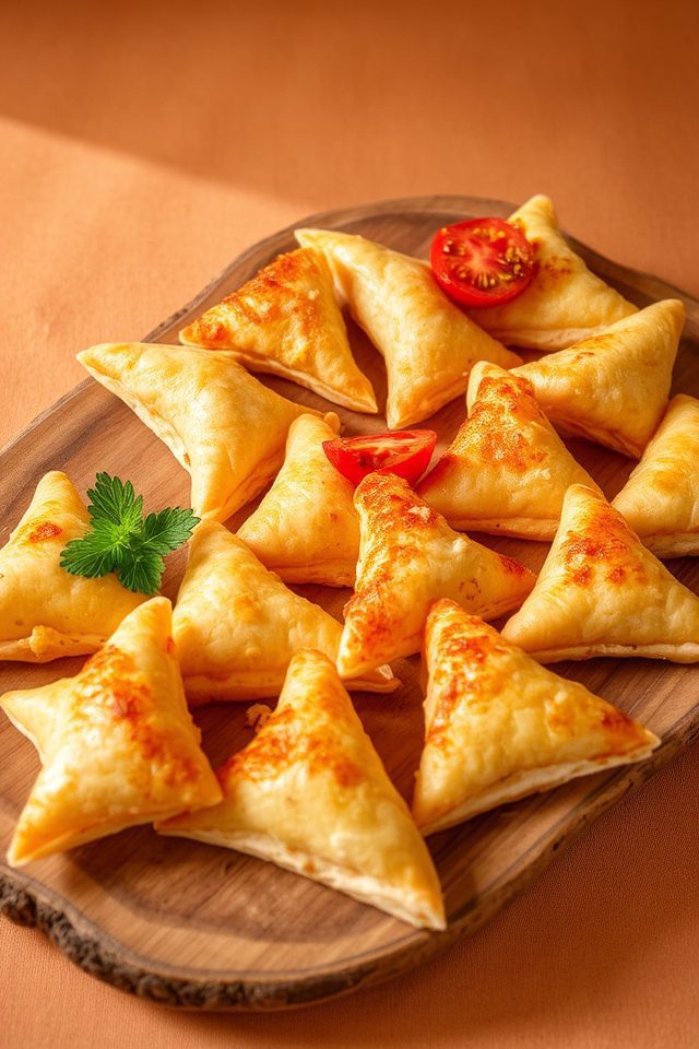 crispy phyllo tomato bites