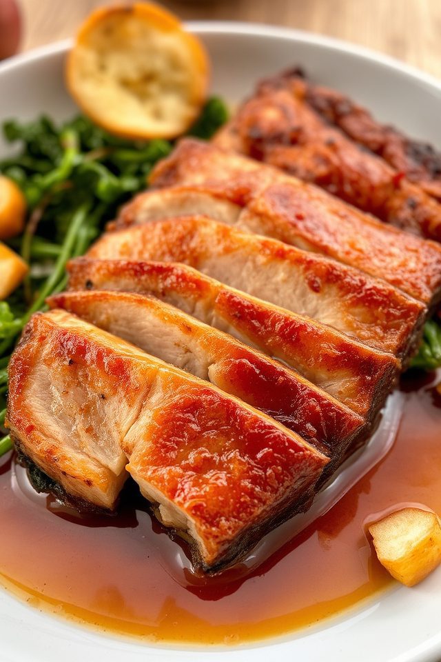 crispy pork fine dining