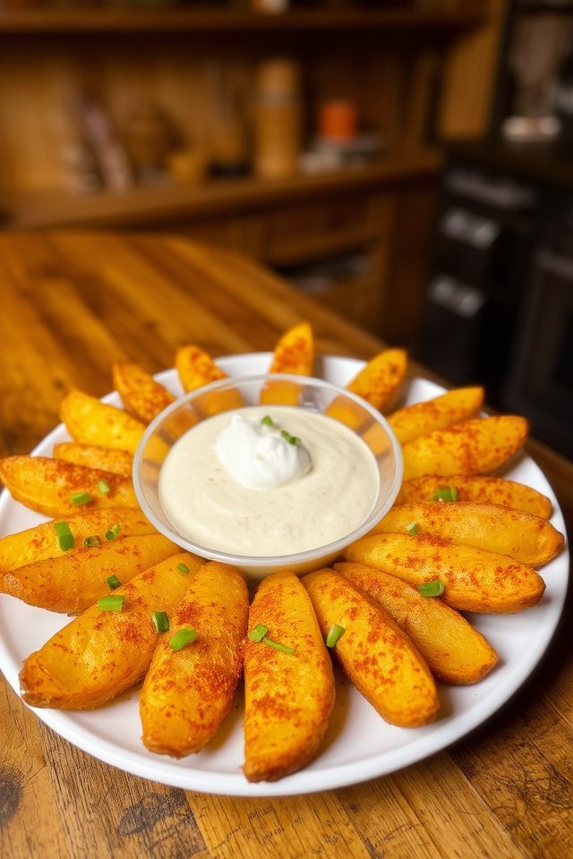 crispy potato wedge delight