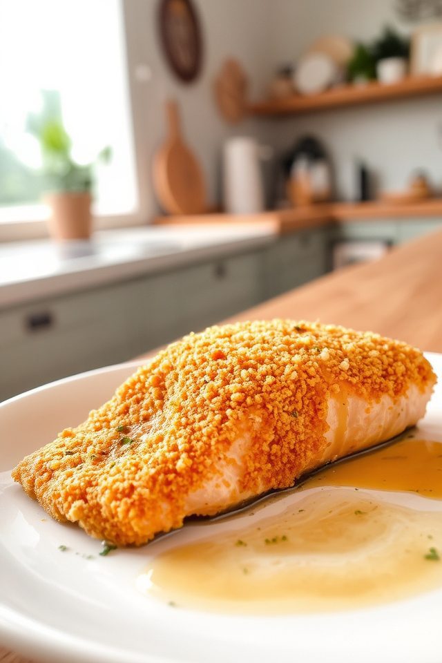 crispy salmon panko breading